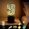 DIY Mosaic Night Light Kit - USB Powered Table Lamp for Craft enthusiasts,Bedside, Home Decor, Bathroom Office