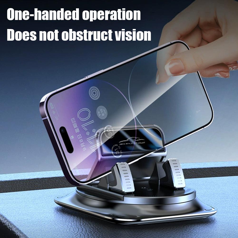 360°Rotatable Car Mount Holder Anti Slip Silicone Phone Mount Universal Dashboard Phone Holder For Car GPS Navigation Holder