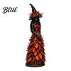 Unique Halloween Gift Ideas Autumn Witch Figurine Fall Tabletop Statue with Leaf Collectible Figurine for Lovers Gown Seasonal Resin Decoration