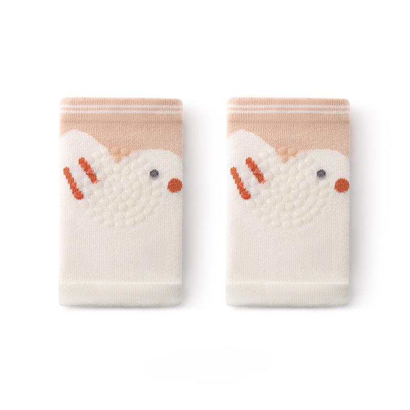 

2025 Лето Новые Детские Наколенники Мультяшные Сетчатые Дышащие Носки Для Малышей Противоскользящие Наколенники Для Ползающих Детей One Size абрикосовый