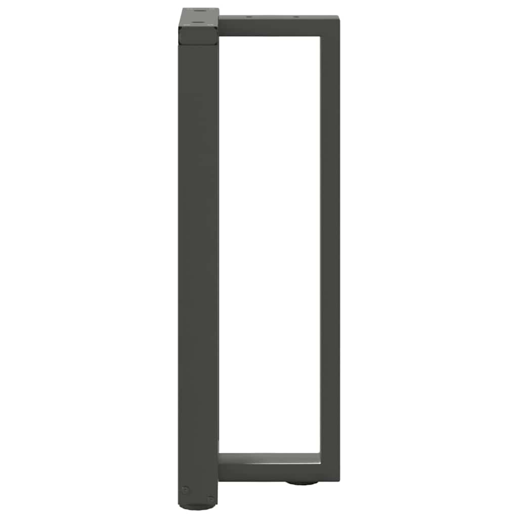 Vidaxl Console Table Legs, 2 Pcs., Anthracite, 25X28X(72-73) Cm