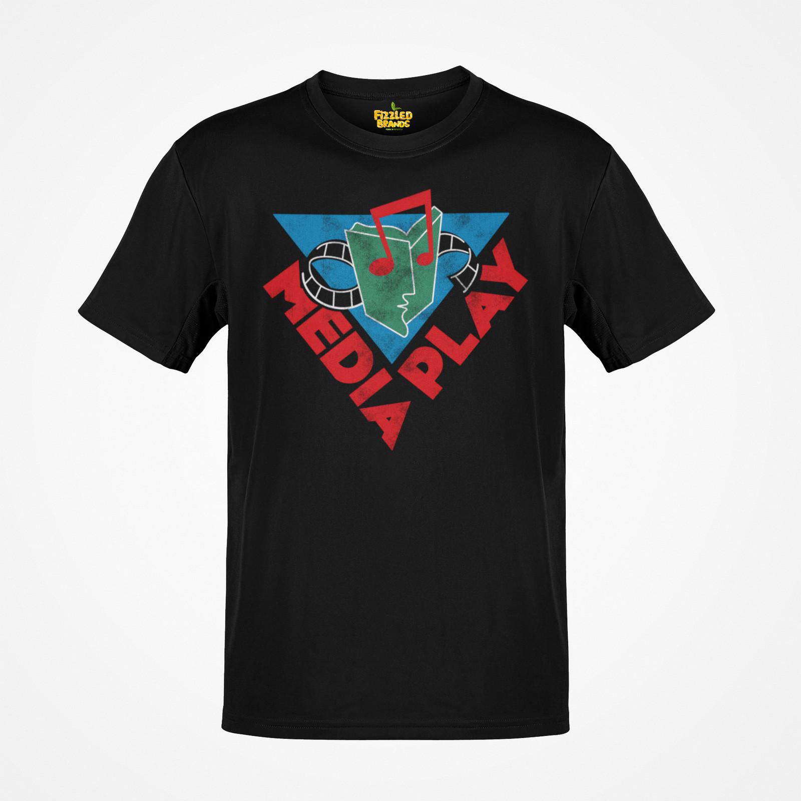 Media Play Record Retail Store Retro Nostalgic T-shirt S разноцветный