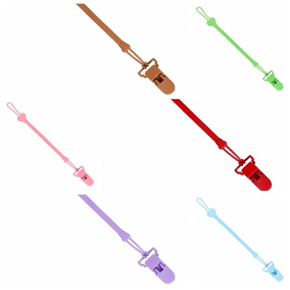 Food-grade Baby Pacifier Chain Silicone Baby Teething Toys Strap Pacifier Holder Clip  Outdoor