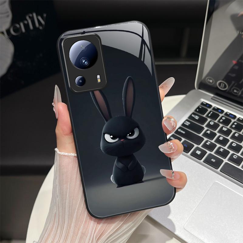 

For Xiaomi 13 Lite Phone Case Trendy Fantasy Design Tempered Glass Bumper For Xiaomi13 lite 13lite Full Protection Back Covers Xiaomi 13 Lite