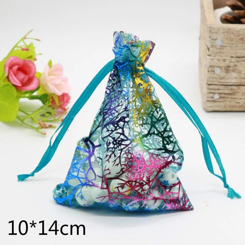20pcs/lot Drawstring Organza Bags Wedding Christmas Decoration Gift Bag Jewelry Packaging & Pouches