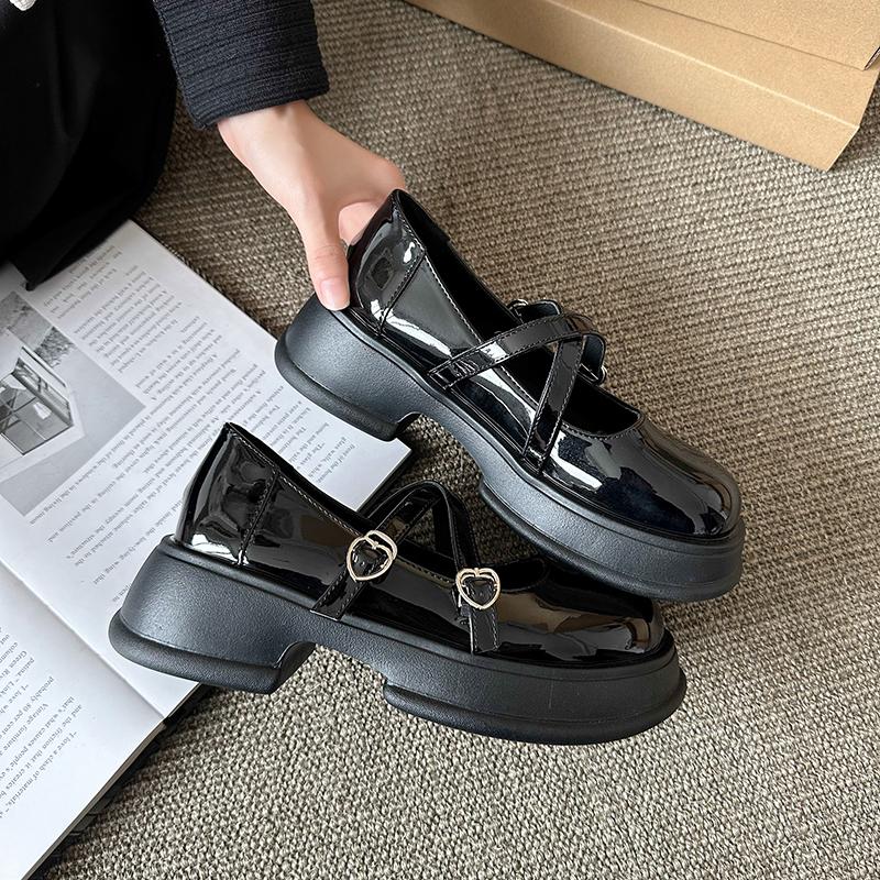 Fashion 2025Girls' Leather Shoes 2024 Spring New Fashion Children's Single Shoes Retro Princess Shoes Comfortable Soft Sole