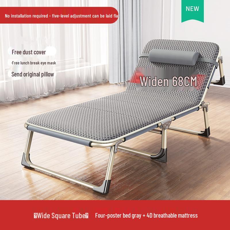 Reinforced Multifunctional Folding Recliner Bed for Home and Office