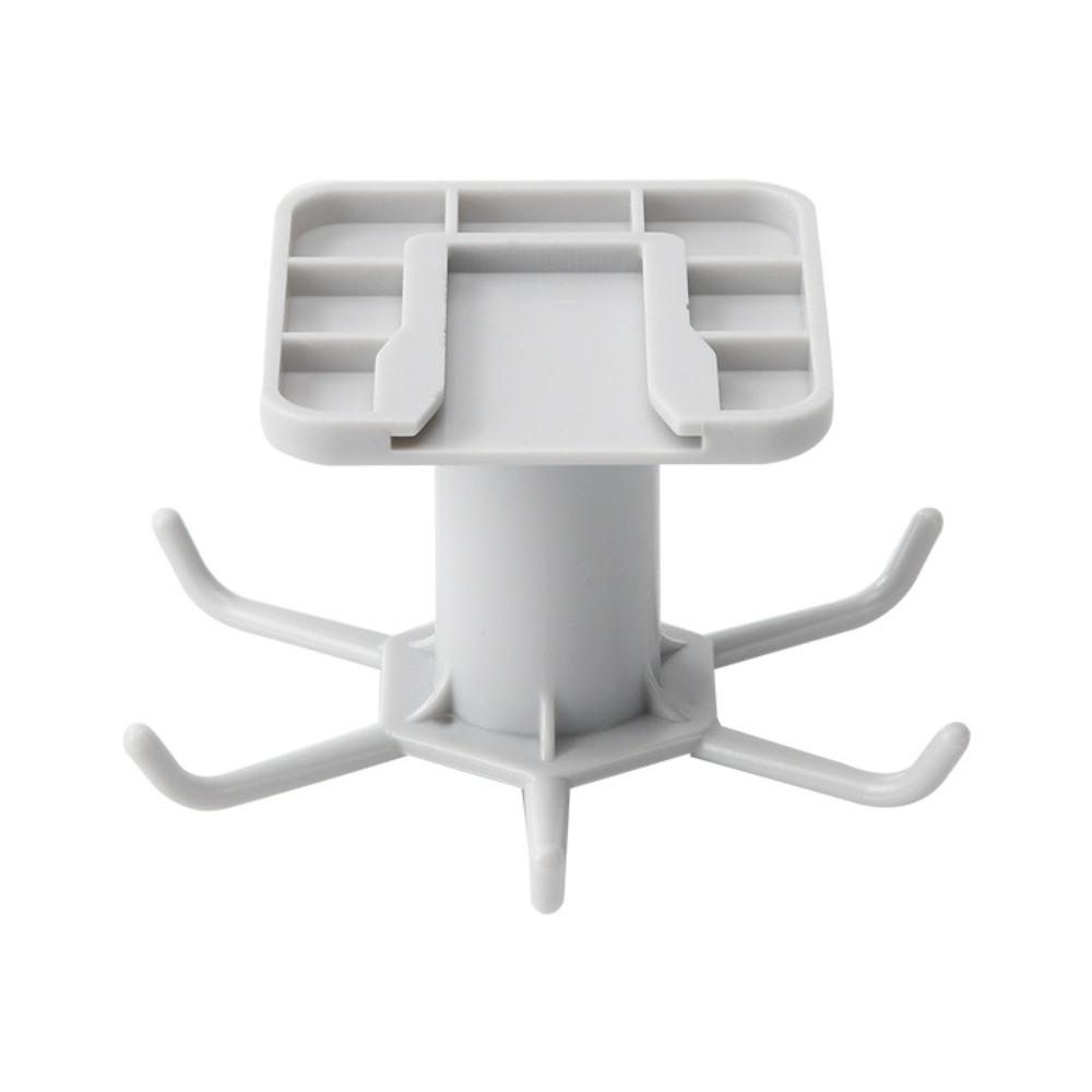 6-Claw Rotating Storage Rack 360 Degrees Multifunctional Shelves Kitchen Hooks Kitchen Organizer