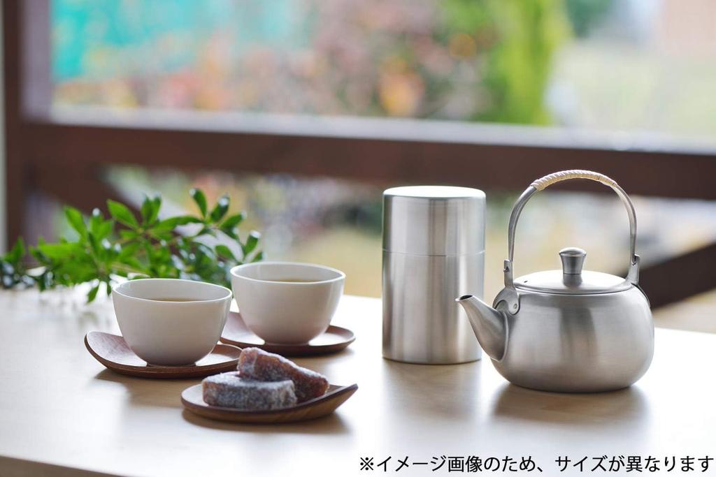 Castle Enterprise Yoshikawa Tee Edelstahl Geschenkverpackung verfügbar Japanischer Caddy, Midori, Stahl, Klein,