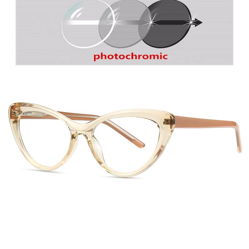0 -0.5 -0.75 To -6.0 Spring Hinge Cat Eye Nearsighted Glasses For Women TR90 Anti Blue Rays Hyperopia Eyeglasses +0.5 To +4.0