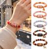 Christmas Tree Bracelets Story Beaded Bracelet, Bracelet with Santa Reindeer Snowman House Candy Seasonal Stocking Stuffers Cane Pattern, Elastic