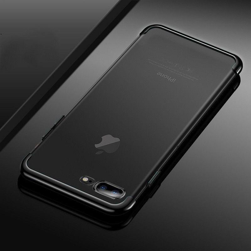 Iphone X Für 8 7 6s Plus Hülle Galvanisiertes Silikon Ultra Slim Transparent Weiche Abdeckung
