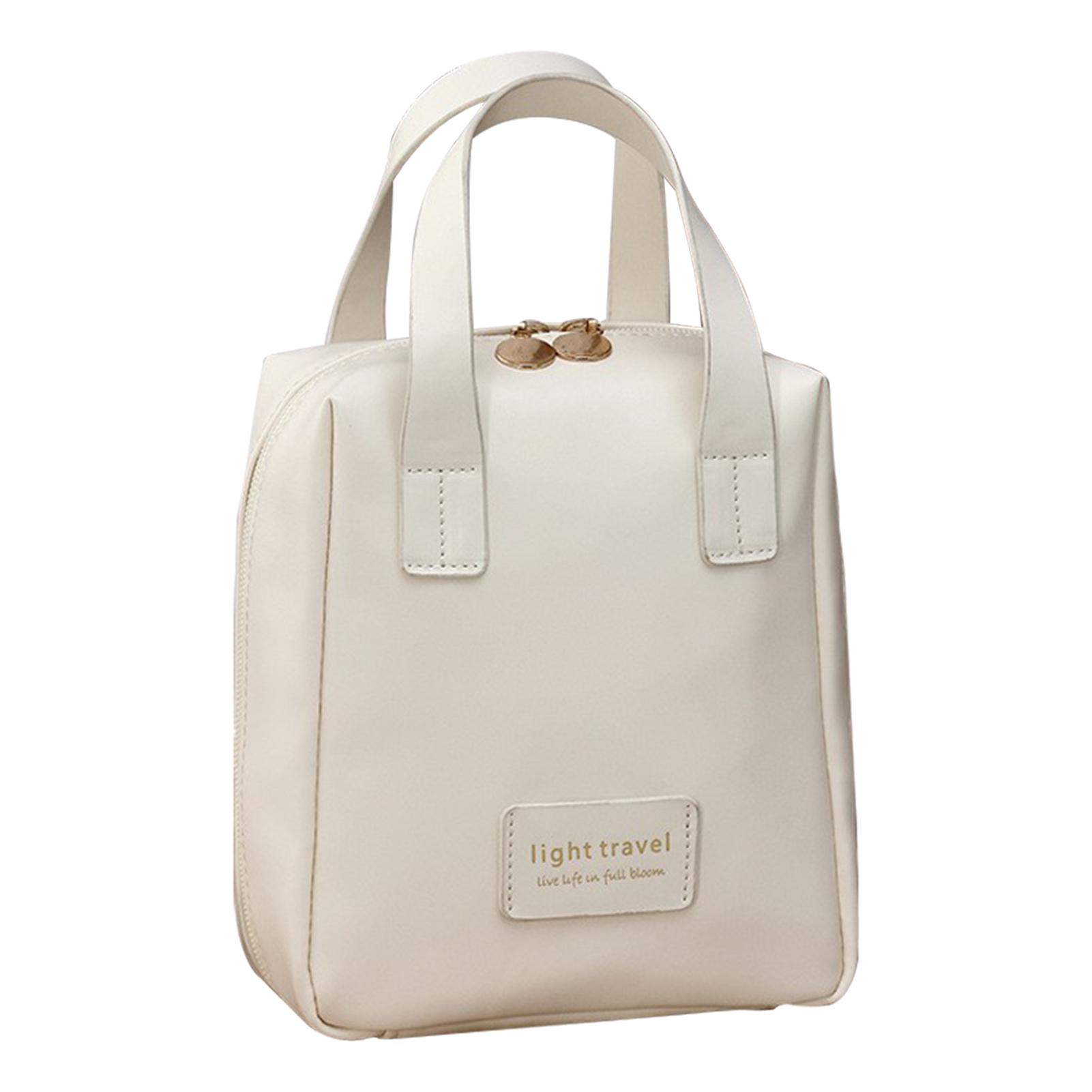 

Дорожная косметичка, большая вместимость, косметичка, переносная косметичка из искусственной кожи, органайзер для хранения туалетных принадлежностей для женщин бежевый