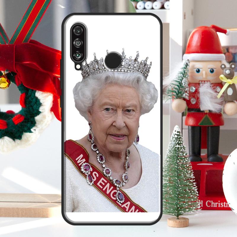 England Queen Elizabeth II For Huawei Nova 12i 11i 8i 12s Y73 Y72 Y61 Y91 Y90 Y70 Y60 9 10 SE P60 Pro P30 P40 Lite Case