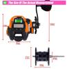 New Super Practical Fishing Reel USB Charging and Solar Charging Electronic Bait Casting LED Screen 7.2:1 Gear Ratio Waterproof Casting Sea Fishing