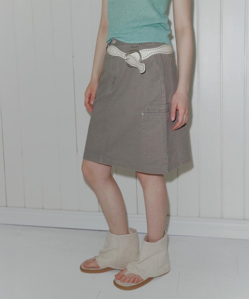 Teuwi Nebiang Cotton Midi Skirt