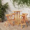 Day and Night - Day and Night Folding Table and High Stools 5 Pieces Solid Teak Wood