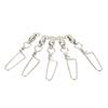 20PCS Fishing Snap Swivels Stainless Steel High Strength B Type Ball Bearing Swivels for Freshwater