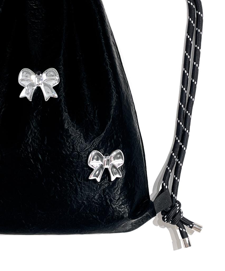 Other-Worldly Silver Ribbon Gym Sack [Black]