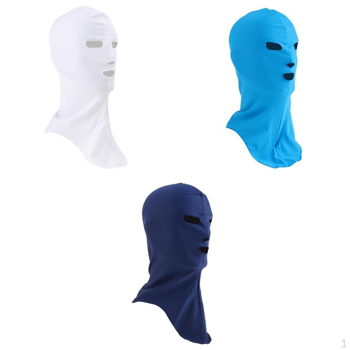 

3PCS Swimming Caps Sunblock UV Full Head Neck Cover Kit