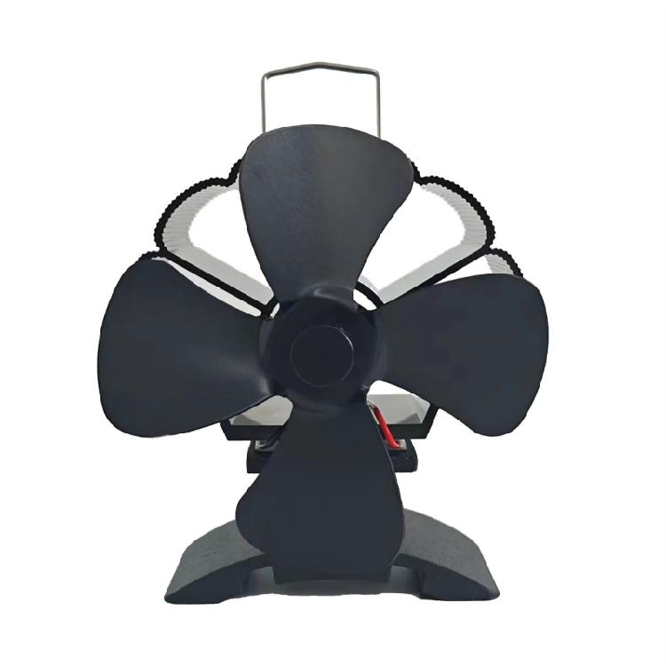Stove Fan 4 Leaves Wood Stove Fan Quiet Heat Powered Wood Burners Fan for Burners/Fireplaces/Wood Burning Stove 1