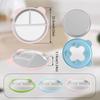 3 Grids Suction Cup Dining Plate 304 Stainless Steel Kids Feeding Plate  Kindergarten