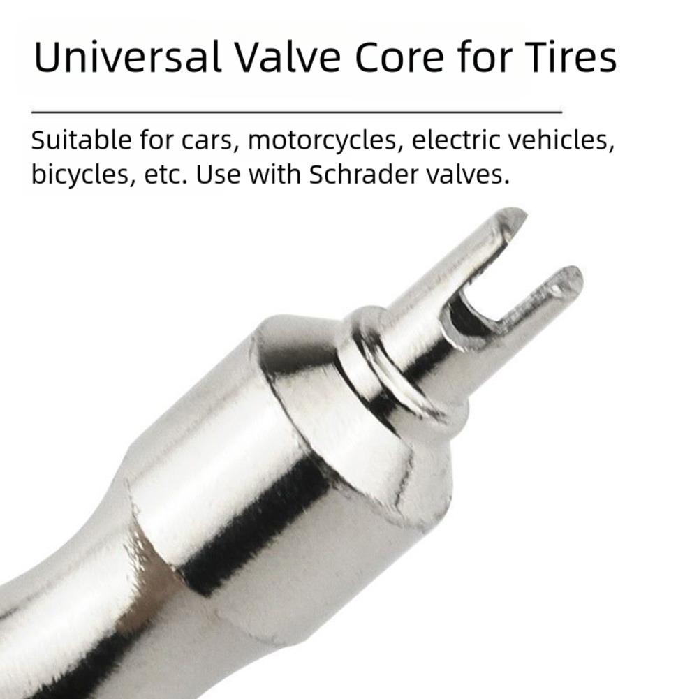 Compact Stainless Steel Valve Core Wrench for Car EV Tire Repairs
