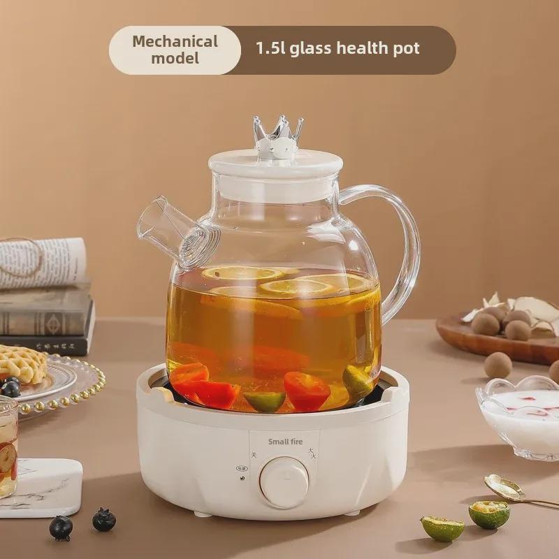Multifunkční skleněná konvice na čaj: Kompaktní design pro domácnost nebo kancelář