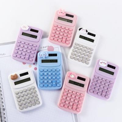 Cartoon Animal Cute Mini Portable Digit Calculator Cartoon Cute Calculator  Do Office Work