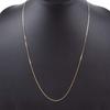 18k Gold Curb Chain with Mint Certification Mark Necklace, 2-Sided, 3.0g, 60cm,