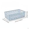 Decorative Storage Box Versatile Hollow Basket Stackable Lace Pattern Organizer Bin for