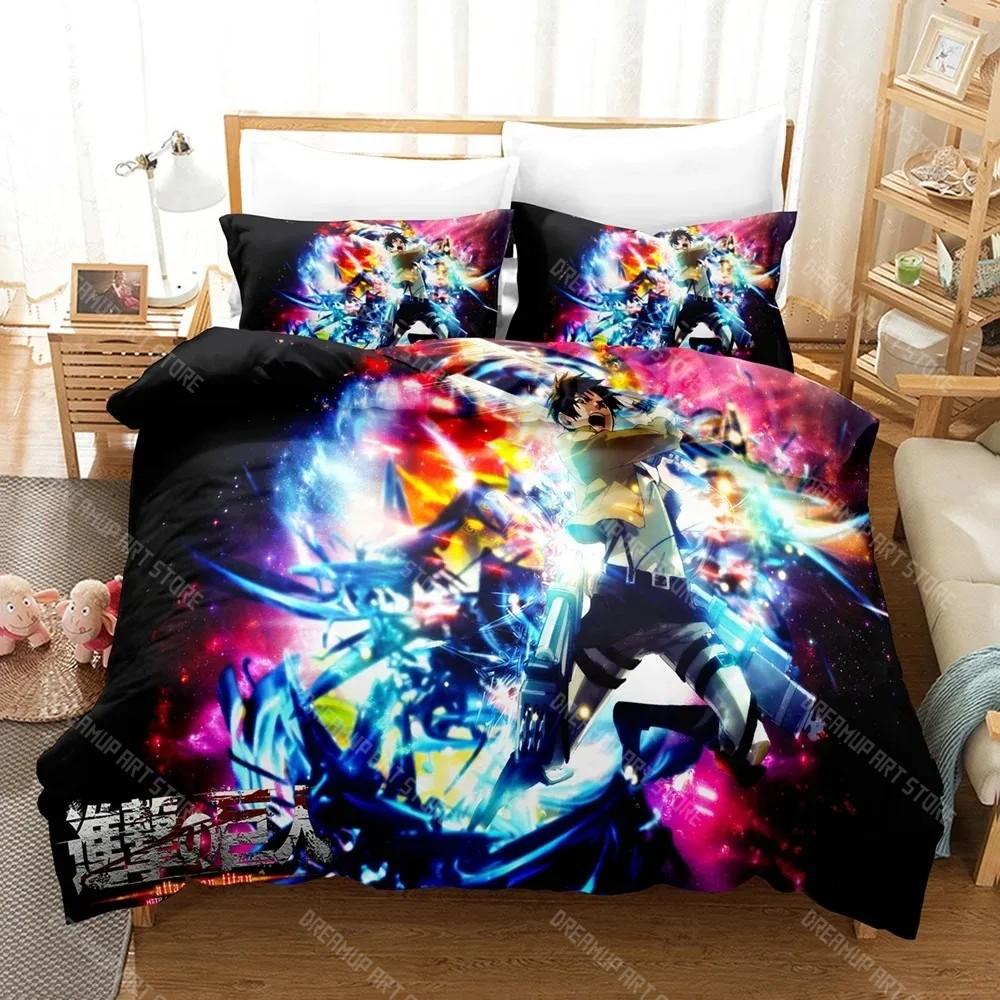 Fashion 3D Attack the Giant Bedding Sets Duvet Cover Set With Pillowcase Twin Full Queen King Bedclothes Bed Linen Home Textile