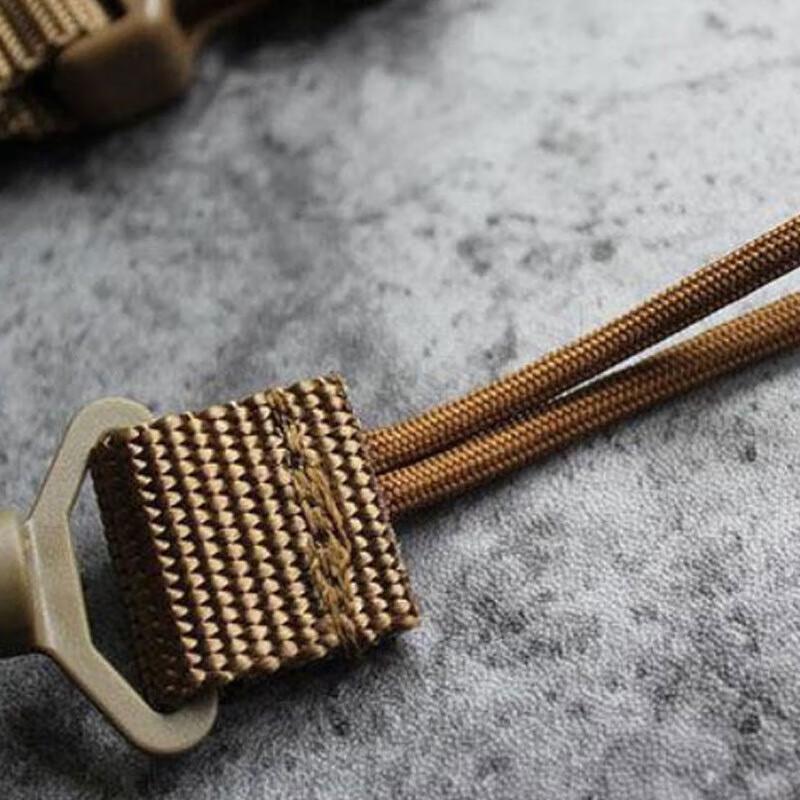 Outdoor Anti-Lost Tactical Spring Lanyard Keychain