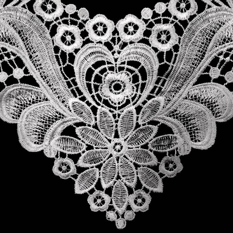 High Quality False Collar For Lady Fashion Fake Collar Lace Neckline Collars Women Neckband Applique Fabric Collarband