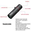 2000x24 Monocular Telescope Outdoor Mini Portable Zoom Telescope Phone Telescope Clip Tripod Camping Birdwatching Telescopes
