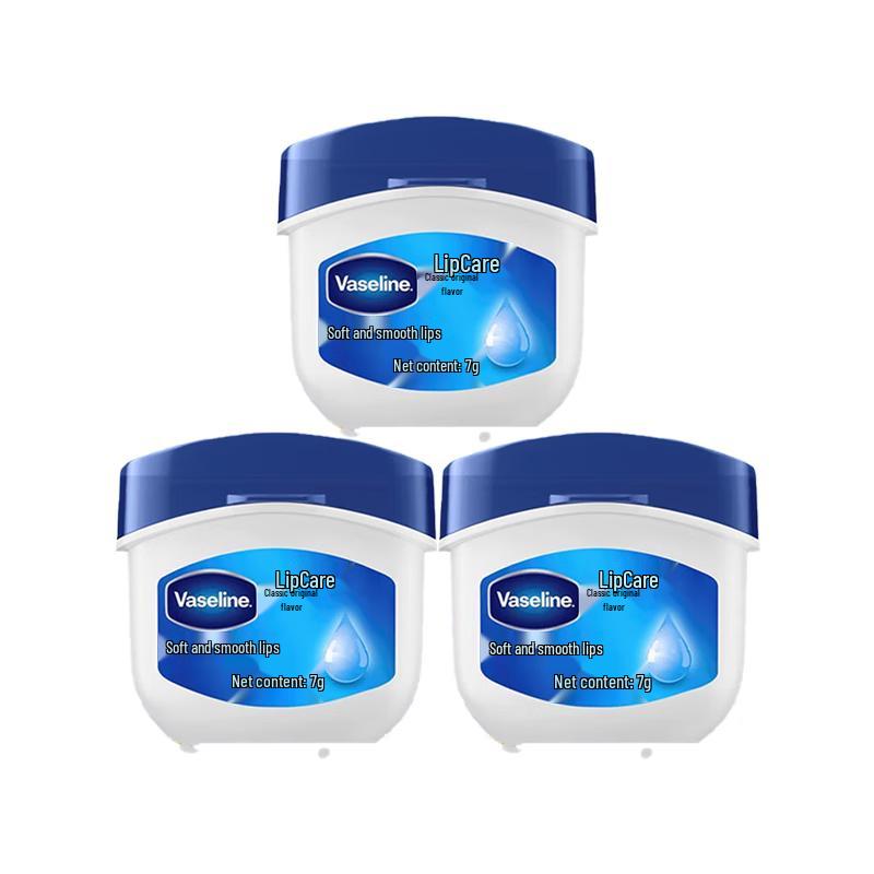 Vaseline Classic Moisturizing Lip Balm, Original (3-Pack)