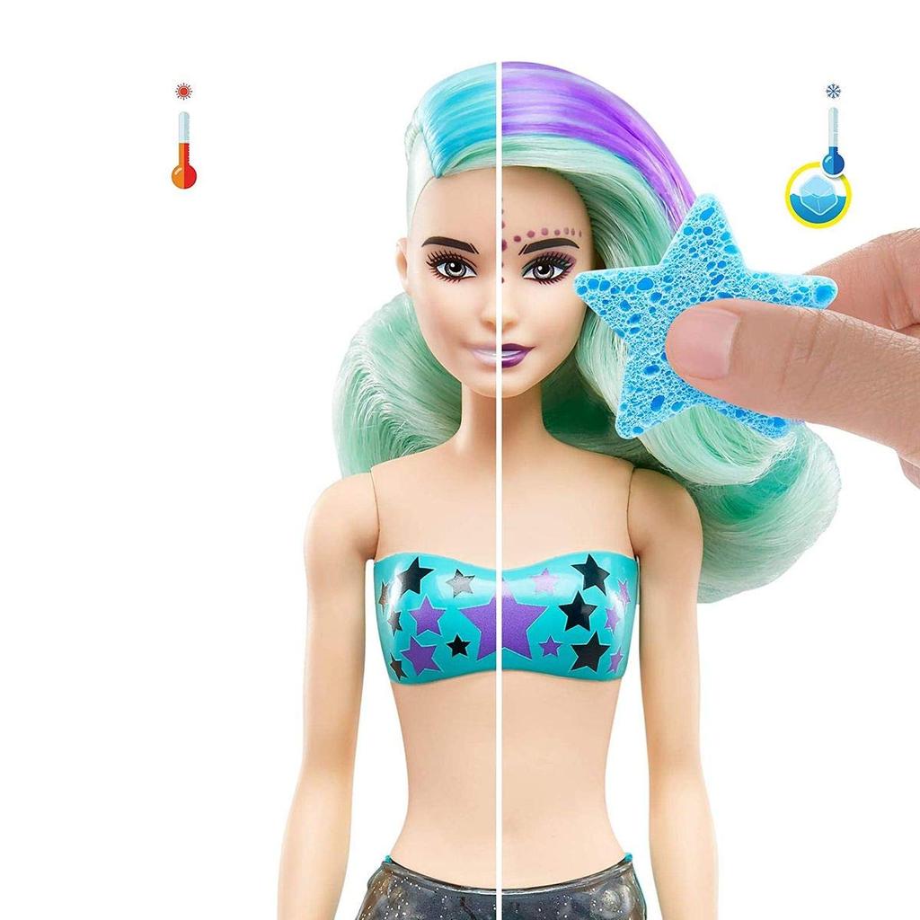 Mattel Barbie Color Reveal Mermaid One Surprise ColorReveal with Each Transaction - Doll Series,