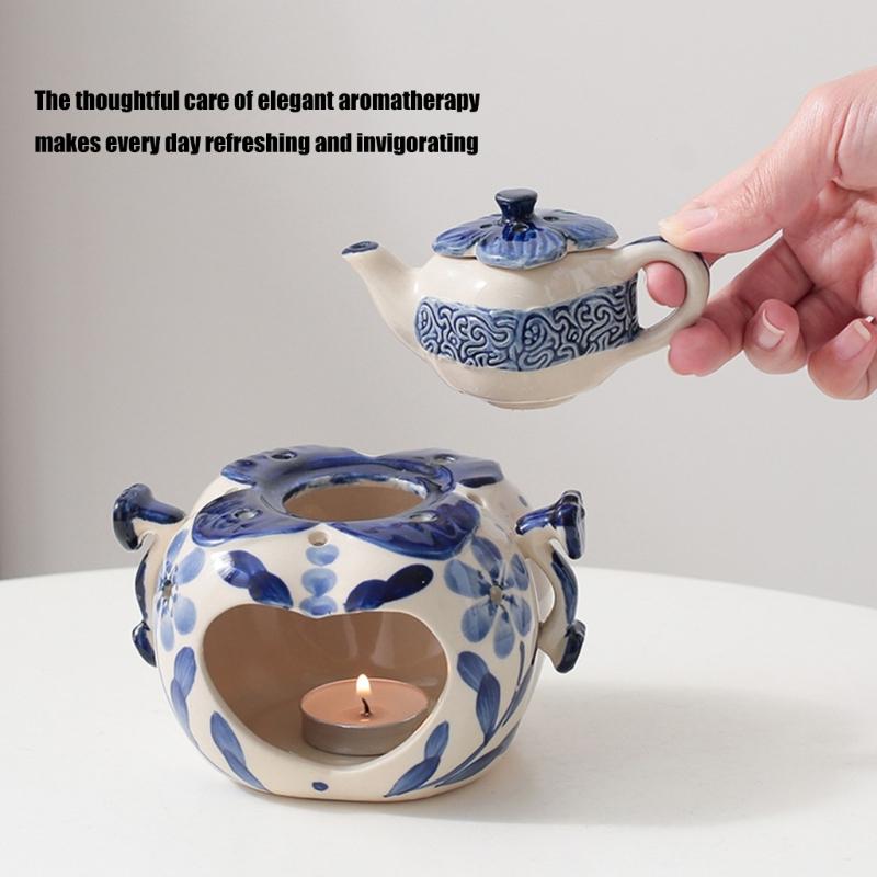Ceramic Essential Oil Burners Wax Melt Burners Aromatherapys Holder Candle Tealight Holder Christmas Housewarmings Gift