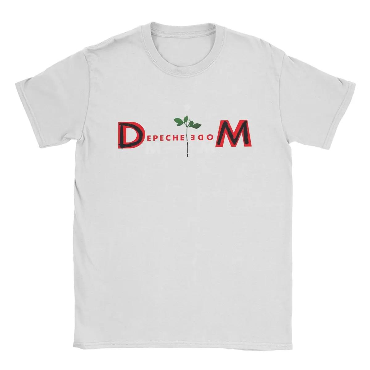 

Depeches Cool Modes Мужские футболки Модные футболки Футболки с коротким рукавом и круглым вырезом Чистый хлопок Одежда для вечеринок XXXL белый