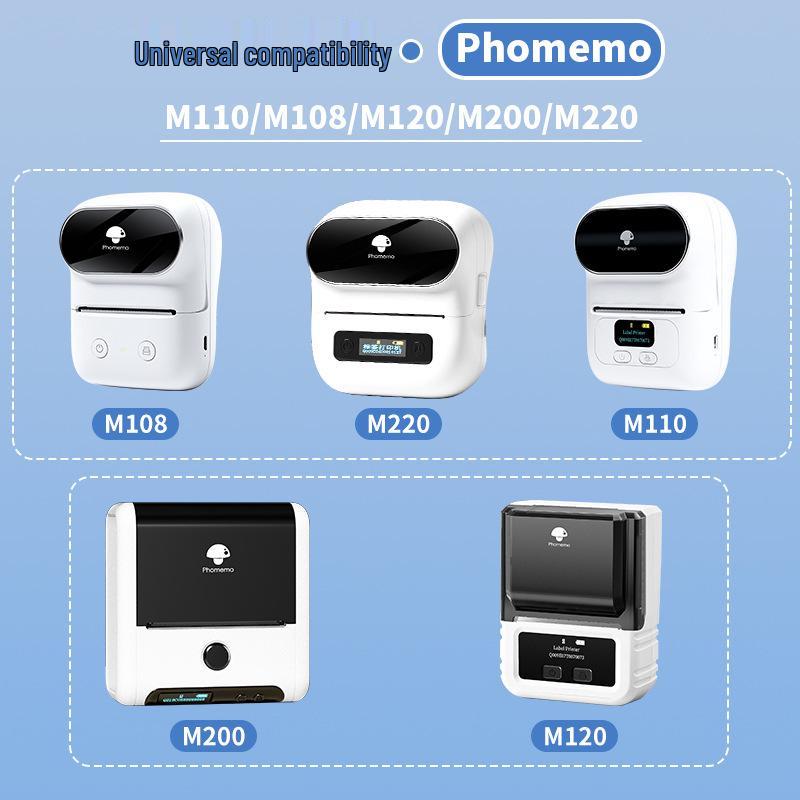 Phomemo Square Color Label Paper, 40x30mm, Compatible with M110/M120/M200/M220, One Roll