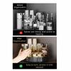 Large Capacity Condiment Storage Rack Round Seasoning Storage Holder  for Kitchen
