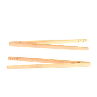2 Stücke Bambus Zange Holz Lebensmittel Toast Salat Zange Tong Clip Für Kochen Backen Bbq