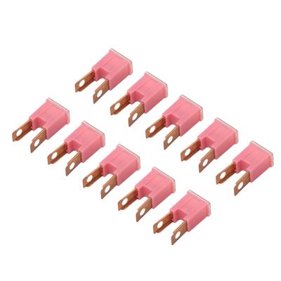 10 Stück Gerader Steckeranschluss ABS-Gehäuse Messingleiter FLM Träge Sicherung Ersatz für Automobil