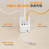 Stylish 2m USB-C Extension Cord, Power Strip, Outlet Tap, Octopus-shaped Outlet, Table Tap, USB-C, Built-in Retractable Cable, PD Compatible, Slim, TE