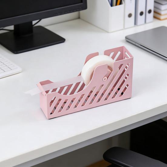Portable Tape Holder Lightweight Sturdy Iron Desktop Tape Dispenser Minimalist Design Office Desk Accessories