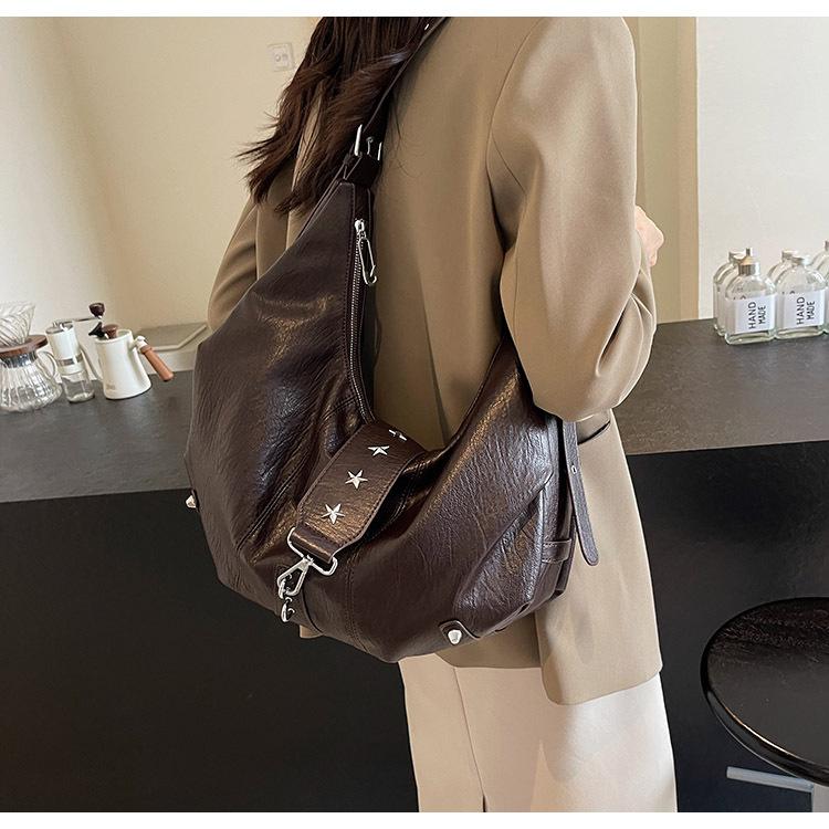 Teksturowana torba casualowa moda retro torba na ramię listonoszka