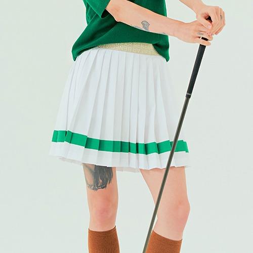 Venezia 12 Contrast Pleats White Green