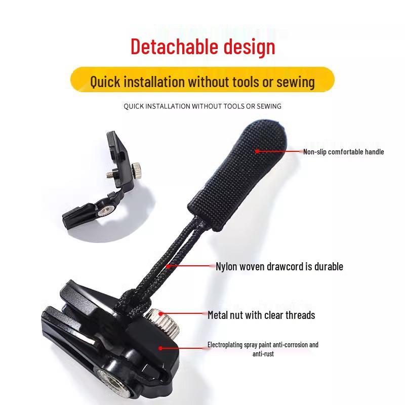 Detachable Zipper Head Repair Kit for Suitcases and Clothes Accessories