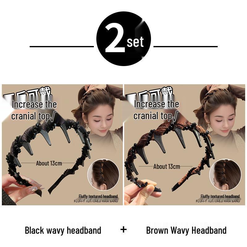 2025 Women's Luxury Pearl Skull Headband: Stylish Fashion Accessory for Face Washing