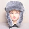 Hot Sale Fashion Women Real Fur Cap Winter Bomber Hat For Lady Real Rabbit Fur Russian Hat Ushanka Thick Warm Cap With Ear Flaps